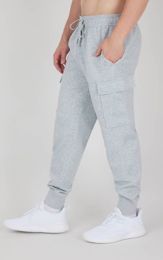 Men's Scuba James Jogger with Cargo Pocket: HTR.LT.GREY