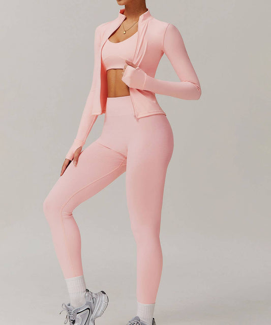 Activewear Set With Sports Jacket and Leggings: