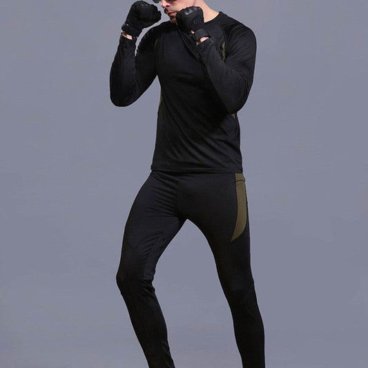 2pcs Men's workout clothes Sports Fitness Gym wear