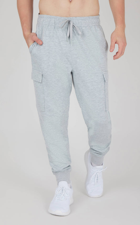 Men's Scuba James Jogger with Cargo Pocket: HTR.LT.GREY